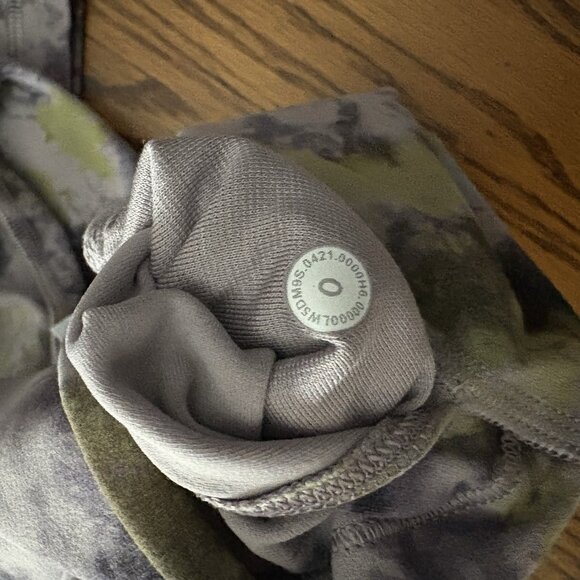 Lululemon Women 0 Radial Tie Dye Mauve Grey Multi Align High-Rise Pant 28” - Picture 10 of 10